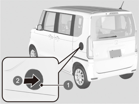 N-Boxの給油口