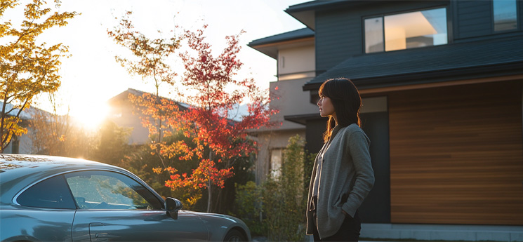 車を手放すか悩んでいる女性